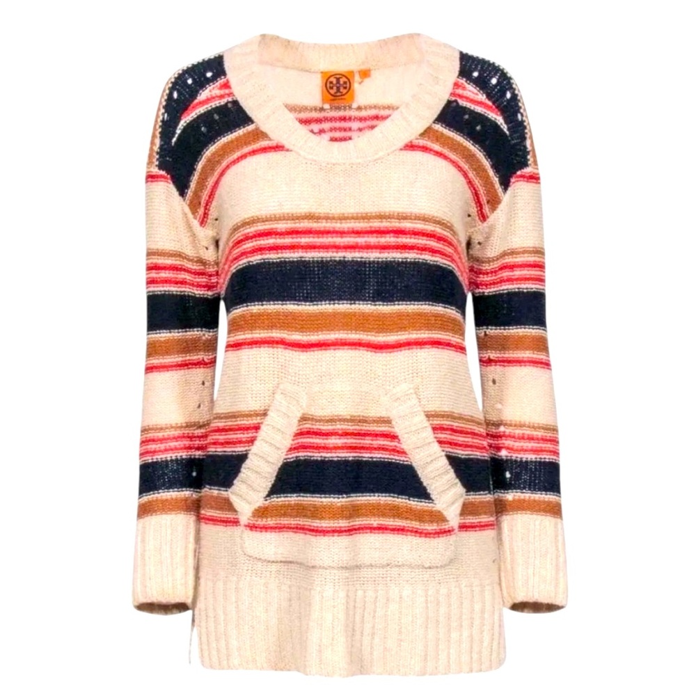 Tory Burch Striped Knit Sweater - Picture 1 of 10